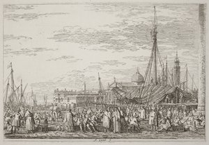 Der Markt auf dem Molo von Canaletto