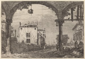 Das Portikus mit der Laterne, ca. 1735-1746