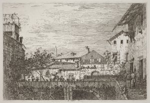 Die Terrasse (unten rechts) von Canaletto