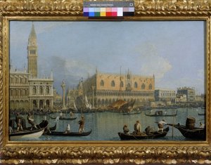 Ansicht des Dogenpalastes in Venedig