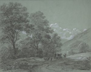 Landschaft bei Ruhpolding, spätes 18. bis mittleres 19. Jahrhundert