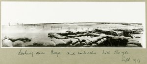 Blick über Gaza und Umbrella Hill, September 1917 von Capt. Arthur Rhodes