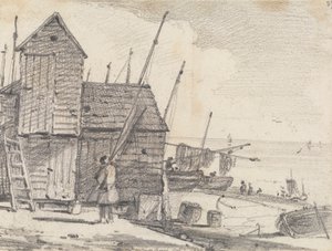 Strand von Hastings, 7. Oktober 1820 von Capt. Thomas Hastings