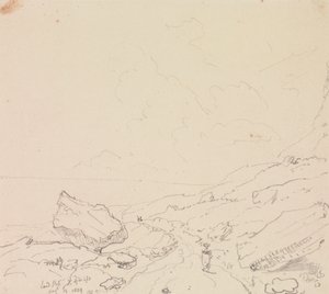 Erdrutsch, Isle of Wight, 13. August 1829 von Capt. Thomas Hastings