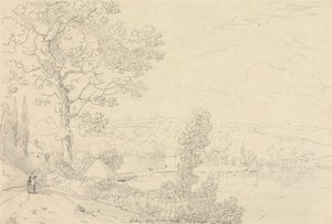 Blick auf die Wootton-Brücke, Isle of Wight, August 1828
