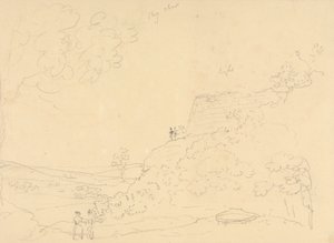Skizze eines Hügelforts, Isle of Wight von Capt. Thomas Hastings