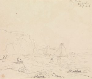 Stag Rocks, Freshwater, August 1827 von Capt. Thomas Hastings