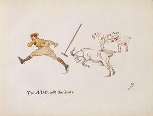 Der A.D.C und die Ziegen, aus The Leaguer of Ladysmith, 1900