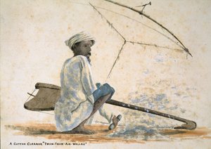 Ein Baumwollreiniger "Thun-Thun-Aie-Wallah", Indien von Captain Cornelius Francis James