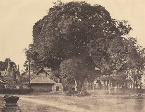 Rangun: Große Glocke der Shwe Dagon Pagode, November 1855 von Captain Linnaeus Tripe