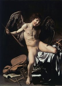 Amor als Sieger von Caravaggio