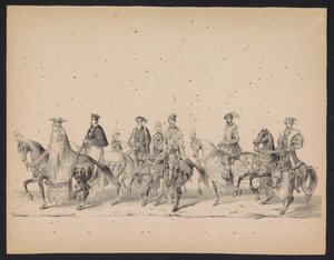 Maskerade der Utrechter Studenten, 1846 von Carel Christiaan Antony Last