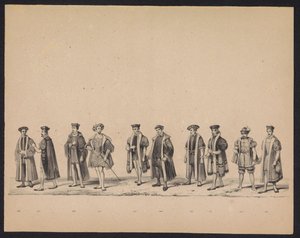 Maskerade der Utrechter Studenten, 1846 (Platte 19) von Carel Christiaan Antony Last