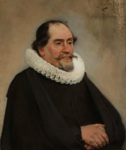Porträt von Abraham de Potter, Amsterdamer Seidenhändler von Carel Fabritius