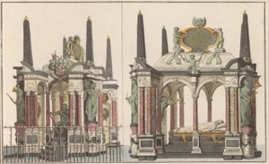 Prunkgrab von Wilhelm von Oranien in Delft, ca. 1790