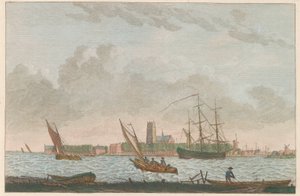 Dordrecht von der Merwede aus, ca. 1790