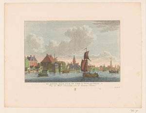 Ansicht des Dorfes Westzaandam über das Wasser