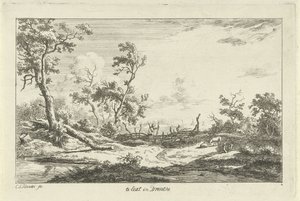 Jäger in einer Landschaft (Landschaften A-F) von Carel Lodewijk Hansen