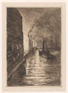 Werft in Vlissingen bei Abend