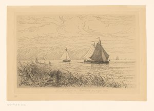 Die Mündung der Vecht und das Zuiderzee von Carel Nicolaas Storm van 