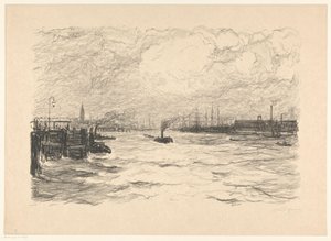 Schlepper im Hafen von Hamburg