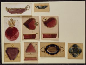 Sammlung von Tellerentwürfen, Haus von Carl Fabergé