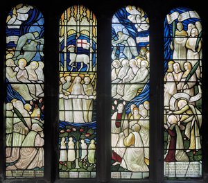 Grappenhall, St Wilfrids, Shrigley & Hunt, Carl Almquist, Die Anbetung des Lammes