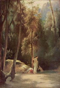 Badende im Park von Terni (Badende Frauen im Walde)