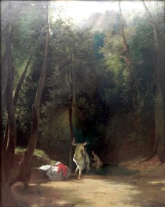 Carl Blechen Badende Mädchen im Park von Carl Blechen
