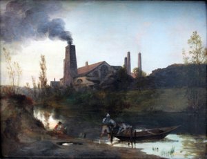 Walzwerk Neustadt-Eberswalde oder Das Walzwerk bei Eberswalde von Carl Blechen