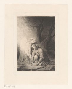Christus getröstet von einem Engel im Garten Gethsemane von Carl Bloch