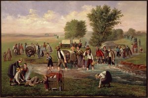 Die Handkarren-Gesellschaft, Carl Christian Anton Christensen (1832-1912) von Carl Christian Anton Christensen