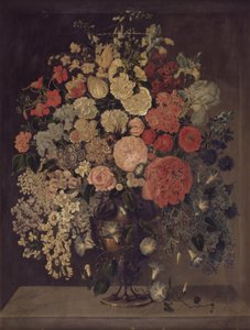 Eine große Vase mit Blumen von Carl Christian Seydewitz