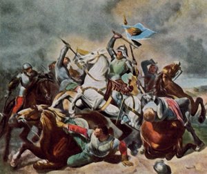 Albrecht Achilles im Kampf mit den Nürnbergern