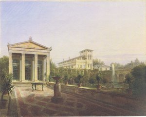 Das Gartenhaus von Charlottenhof in Potsdam von Carl Daniel Freydanck