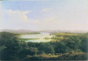 Blick vom Kirchberg bei Nedlitz