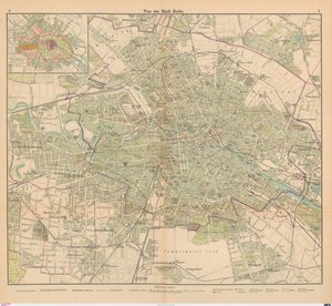 Plan der Stadt Berlin von Carl Diercke