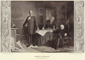 Bismarck in Versailles von Carl Ernst Ludwig Wagner