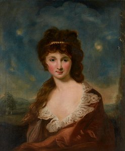 Porträt einer Dame, angeblich Harriet Rochfort (1758-1854) laut Etikett auf der Rückseite
