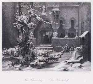 Das Kloster (Gravur) von Carl Friedrich (after) Lessing