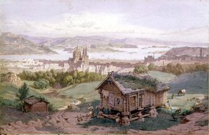 Ansicht von Christiania von Carl Friedrich Heinrich Werner