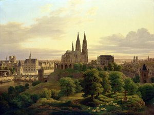 Eine mittelalterliche Stadt im Jahr 1830, 1830
