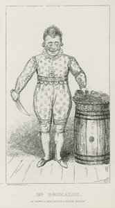 Mr. Joseph Grimaldi als Clown in Harlequin und Friar Bacon