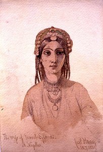 Die Frau von Jacob Effendi in Naplus von Carl Haag