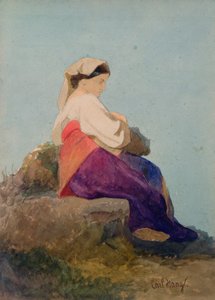 Una Chiochiara, Studie eines italienischen Bauernmädchens