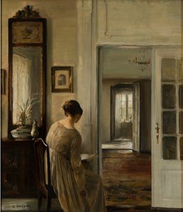 Lesen. Die Frau des Malers von Carl Holsoe