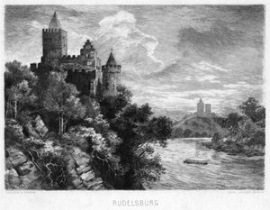 Rudelsburg, Deutschland, um 1900
