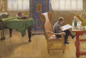 Esbjorn in der Studienecke, 1912