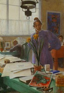 Meine Frau von Carl Larsson