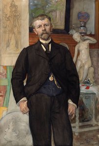Porträt des Architekten Jac. Ahrenberg von Carl Larsson